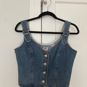Levi's denim vest top